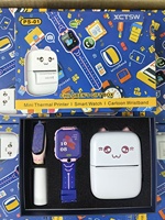 Reloj inteligente OEM para niños, impresora térmica, pulsera, juego de regalo, podómetro, rastreador de historial, llamada 2G, relojes de dibujos animados para niños de la PS-01