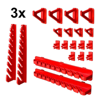 Système d'étagères de rangement mural en plastique pour garage et atelier, 68 pièces, 1152x780mm, avec boîtes à outils murales