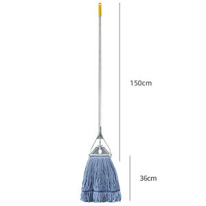 Yiheng MSJST-006 personnalisé spirale pince en métal cire glisser bande étroite fil de coton vadrouille à quatre côtés essorage poteau en aluminium - Product Image 6