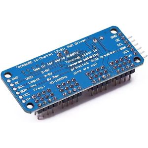 Module de commande de servomoteur PWM 16 canaux Yeiwenl PCA9685 avec 4 micro-servomoteurs SG90 pour robot Arduino - Product Image 4