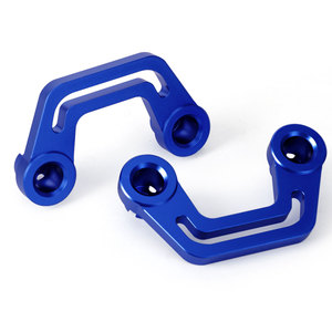 Aluminum Alloy Spotlight <b>Bracket</b> For Jeep Wrangler JL JLU Front Bumper Mount Blue - Product Image 1