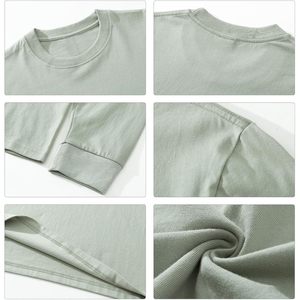 T-shirt à manches longues pour femme FOXA, 100% coton, coupe classique, matière jersey, style décontracté, vêtements décontractés - Product Image 5