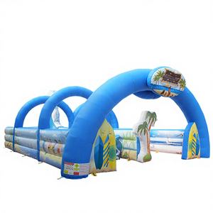 Parcours d'obstacles gonflable et piste de course de plage WINSUN - Matériel PVC certifié CE, capacité 300 kg - Product Image 1