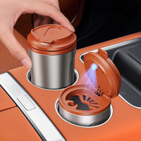 Cendrier de voiture en alliage ignifuge, anti-fuite, universel, pour BMW Toyota Honda