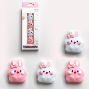 4XCute Little Rabbit Joystick Thumb Grips pour Nintendo Switch Controller Rubber Protective Joystick Cover Thumbstick Grip - Product Image 5