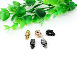 Yunnique Plated Stainless Steel Skull <b>Spacer</b> Beads for Bracelet Making DIY Jewelry Accessories European Style Metals - Product Image 3