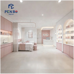 Diseño Interior de Clínica de Belleza, Spa y Salón Premium, Mostrador de Recepción Personalizado y Estantes de Exhibición de Productos para <span class=keywords><strong>Boutique</strong></span> de Belleza - Product Image 4