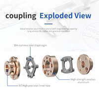 Accouplement Boga type B à simple et double diaphragme, accouplement à diaphragme unique à bride étagée, accouplement à ressort simple élastique/servo