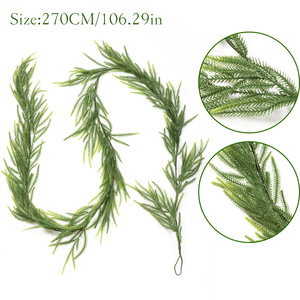 <span class=keywords><strong>Guirlande</strong></span> de Noël verte de 6 pieds pour les fêtes : Parfaite pour décorer les escaliers, les cheminées et les tables de fête Décoration de Noël - Product Image 6