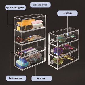 Vente en gros usine : Présentoir organisateur de tiroirs en acrylique transparent pour badges d'anime et petites figurines d'<span class=keywords><strong>action</strong></span> - Product Image 3