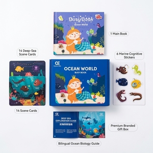 Libro Magnetico Personalizzato Mondo Marino, Gioco di Abbinamento Animali Marini Montessori, Libro Educativo per Bambini OEM - Product Image 3