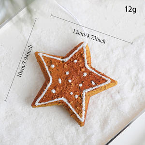 Nueva llegada Navidad <span class=keywords><strong>jengibre</strong></span> hombre adornos espuma copo de nieve Donut colgante árbol de Navidad decoraciones - Product Image 6