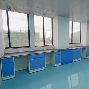 Laboratuvar ekipmanları mobilya yan masa metal lab çalışma masası lavabo ile - Product Image 5