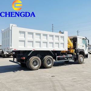 Nouveau <span class=keywords><strong>camion</strong></span> à <span class=keywords><strong>benne</strong></span> basculante pliable Howo Truck 10Ton 6X4 avec <span class=keywords><strong>grue</strong></span> - Product Image 5