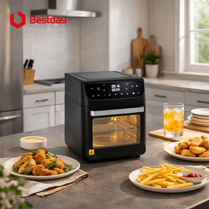 <span class=keywords><strong>Friggitrice</strong></span> <span class=keywords><strong>ad</strong></span> <span class=keywords><strong>Aria</strong></span> Calda 3D di Grande Capacità con Schermo Touch Digitale, Senza Olio, in Acciaio Inox 430, Elettrodomestico da Cucina - Product Image 1