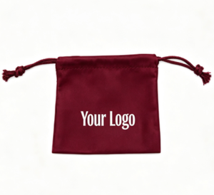 Recyclable Cotton Twill Drawstring Bracelet Jewelry <b>Packaging</b> <b>Bag</b> Custom Logo Printed Candy Gift Cosmetic Dust Pouch - Product Image 1