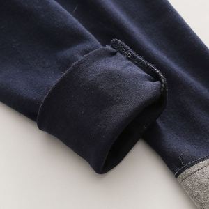 Pantalon Patte d'Éléphant Doublé en Coton Noir pour Bébé Fille, Coupe-Vent, Fabriqué en Chine - Product Image 5