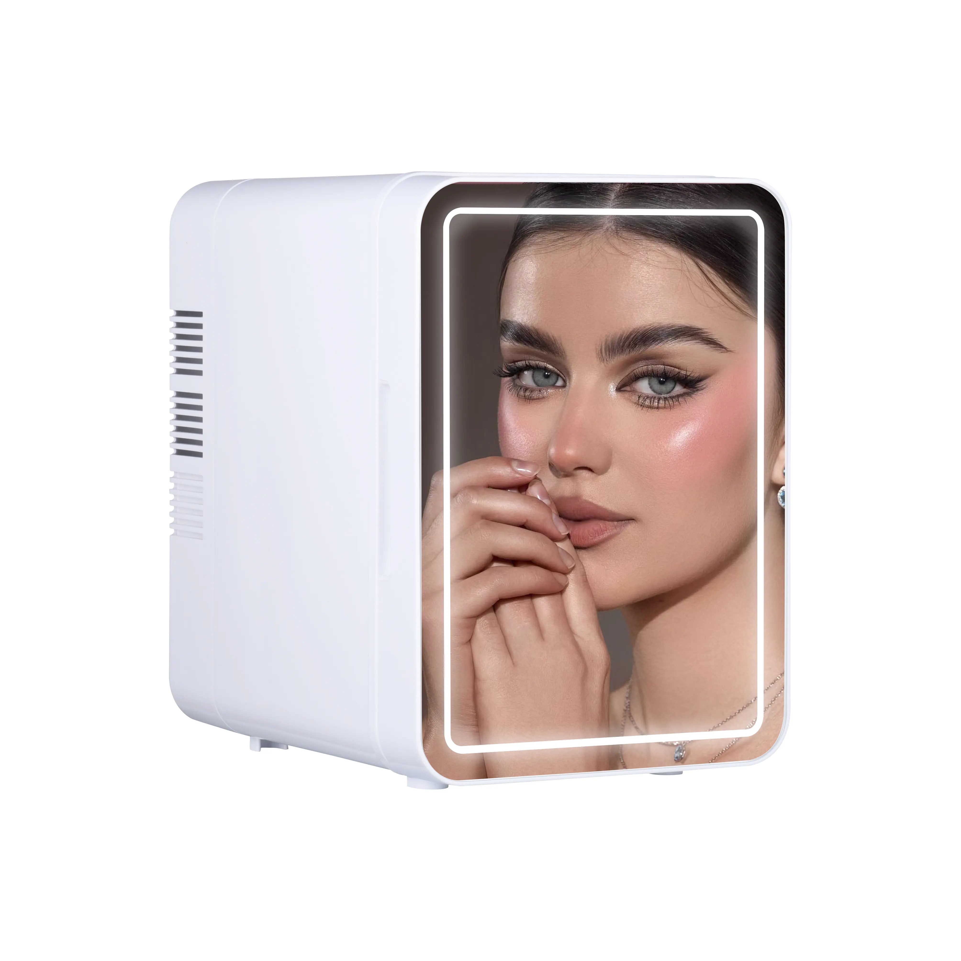 Novo refrigerador pequeno 4L para hotel, refrigerador cosmético profissional portátil para cuidados com a pele
