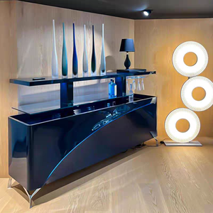 Italian Luxury Automatic Lifting Wine <b>Cabinet</b> Modern Mechanical Solid Wood Storage Sideboard for Villa and Mansion Bar Ze-00601 - Product Image 5