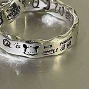 Offre Spéciale tendance Boho Fashion Statement Rings Titane plaqué or rose avec incrustation de dragon étoile lune pour les filles - Product Image 1