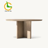 Ensemble de table à manger 8 places en teck, mobilier d'extérieur moderne, table et chaises pour villa, restaurant, table carrée