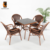 Mobilier de Restaurant, chaises d'extérieur, bras en rotin, balcon, hôtel, cantine, Restaurant, chaise de salle à manger pour Villa