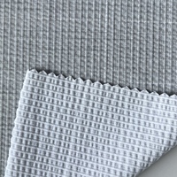 Tissu gaufré jacquard en nylon et élasthanne imprimé sur mesure, extensible dans les quatre sens, teint uni, pour vêtements de yoga, vêtements de sport et maillots de bain