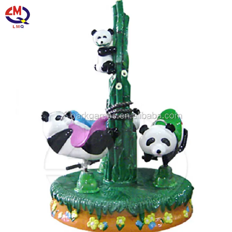 New design Revolving Coin Operated Carousel Ride , Colorful Kiddie Ride Horse Swing Game Machine Kids arcade machine