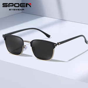 SPEN แว่นกันแดดโพลาไรซ์ทรงสี่เหลี่ยมผืนผ้าสำหรับผู้ชาย UV400แว่นตาแฟชั่นสำหรับขับรถขอบเต็ม - Product Image 1