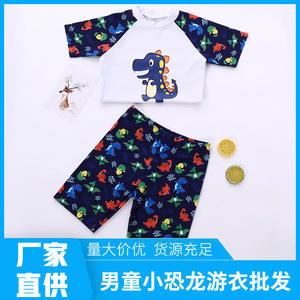 Trajes de Baño para Niños con Gorra, Estampado de Dinosaurios, Secado Rápido, Shorts de Natación para Niños, Tallas 4-12 - Product Image 5