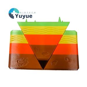 Modèle de terrain plié et déformé en 3D, outil pédagogique de géologie <span class=keywords><strong>pour</strong></span> la démonstration de la structure terrestre - Product Image 1