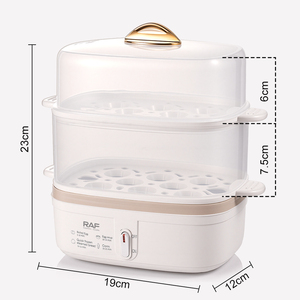 Cuiseur vapeur RAF 350W avec double couche verticale, conçu pour une cuisson efficace à domicile, multifonctionnel, qualité alimentaire, électrique - Product Image 2