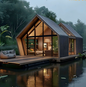 Villa di Lusso a Basso Profilo con Struttura a A, Casa Modulare Isolata Termicamente, Casetta Triangolare Antivento e Impermeabile - Product Image 3