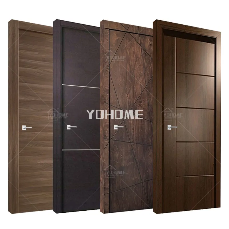 Germany hdf plywood door wooden oak inside door design soundproof door for apartment