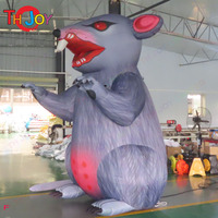 Rat gonflable géant personnalisé de 4 m en tissu Oxford avec gonflage en 5 minutes pour les événements, livraison gratuite à domicile incluse