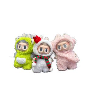 Solo Ropa] Llavero de Tela de 17 cm de la Serie Fantasía para Niños, con Diseño de Perro de Orejas Grandes, Cerdo de Peluche y Traje de Alce, Colgante Decorativo - Product Image 5