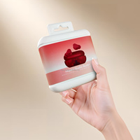 Boîte d'emballage pour écouteurs en pulpe moulée à froid sur mesure, fabriquée en Chine par HTA, biodégradable, épaisseur 2 mm, plateau d'emballage pour écouteurs TWS