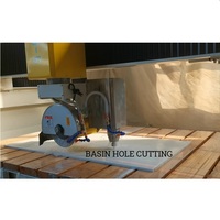 Machine de découpe de pierre CNC professionnelle à 5 axes scie à pont Laser pour broche de granit marbre italie et contrôle PLC