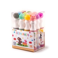 Ensemble de 12 marqueurs à points Superdots pour enfants, encre de 40 ml, volume important, non toxique, lavable, marqueur de bingo, marqueur de peinture graffiti