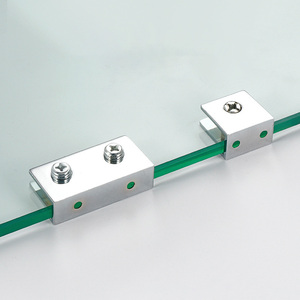 Corrosion antirouille placard matériel raccords support verre pinces carré support connecteurs étagère Supports - Product Image 6