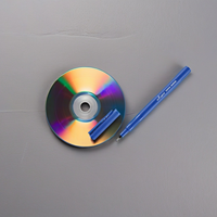Stylo marqueur CD/DVD de qualité supérieure pointe fine 0.4-1.0mm encre permanente sans acide 4 couleurs pour disque/verre/métal