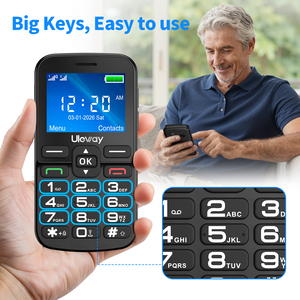 Téléphone portable <span class=keywords><strong>4G</strong></span> avec écran IPS de 2,4 pouces, facile à utiliser, débloqué, <span class=keywords><strong>pour</strong></span> seniors, avec haut-parleur 2-en-1, station de charge, bouton SOS, lampe torche, <span class=keywords><strong>USB</strong></span>-C - Product Image 3