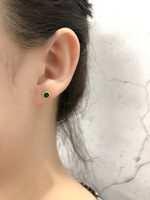 Nouvelles boucles d'oreilles en argent sterling 925, délicates et élégantes, avec zircon cubique coloré pastel, pour filles et femmes, multi-perçages