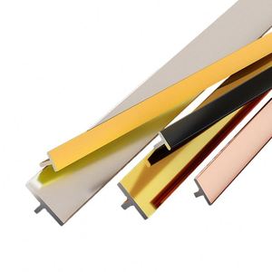 Garniture de carrelage d'usine Foshan pour décoration murale <span class=keywords><strong>Profil</strong></span> décoratif <span class=keywords><strong>en</strong></span> forme de <span class=keywords><strong>T</strong></span> de qualité 304 <span class=keywords><strong>Profil</strong></span> de garniture <span class=keywords><strong>en</strong></span> acier inoxydable - Product Image 5