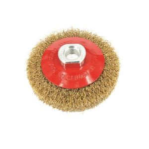 Brosse conique TTAKE en fil ondulé M14 en acier inoxydable 13000 Giri Min, brosse de nettoyage durable - Product Image 1