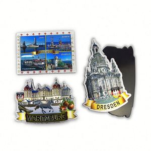 Promotional Germany Custom Country Cities Tourism Souvenirs Gift Moritzburg Frankfurt Nuremberg Berlin Dresden <b>Fridge</b> Magnet - Product Image 2