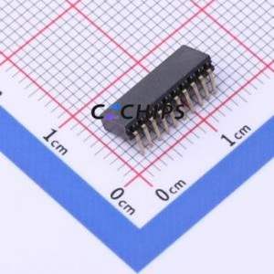 X1311FR-10-C43D24 Pin Socket Bent Lead Through Hole,P=1.27mm Connector 1x10P 1.27mm Square Hole Right Angle Insert - Product Image 2