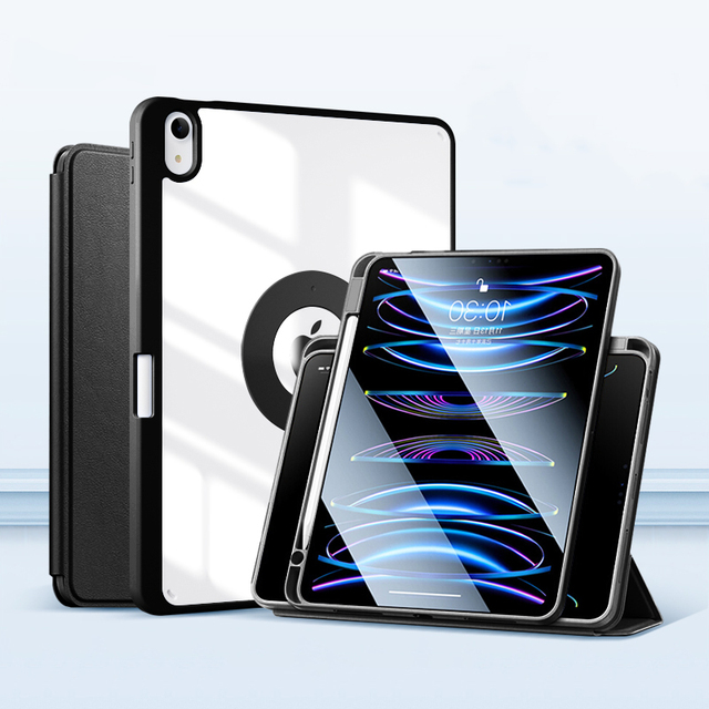 360 Degree Rotating Leather case for iPad Pro 11 2020/2021/2022 Smart case with Right Pencil Holder