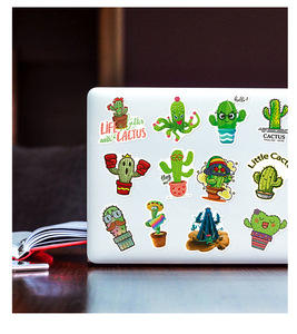 50 Pegatinas de Cactus y Plantas Verdes con Diseño de Dibujos Animados para Álbumes de Recortes, Cuadernos, Botellas, Teléfonos, Pegatinas para Niñas - Product Image 5