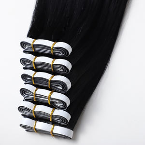 All'ingrosso nastro grezzo allineato con nastro vergine extension per capelli senza soluzione di continuità invisibile trama lungo nastro vietnamita in trame osso dritto - Product Image 4